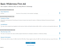 Tablet Screenshot of basicwildernessfirstaid.blogspot.com