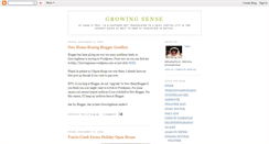 Desktop Screenshot of growingsense.blogspot.com
