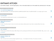 Tablet Screenshot of knitmanskitchen.blogspot.com