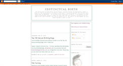 Desktop Screenshot of instinctualbirth.blogspot.com