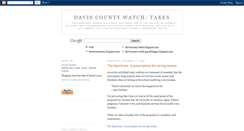 Desktop Screenshot of daviscountywatch-taxes.blogspot.com