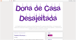 Desktop Screenshot of donadecasadesajeitada.blogspot.com