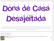 Tablet Screenshot of donadecasadesajeitada.blogspot.com