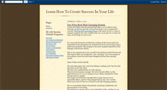 Desktop Screenshot of lifesuccess4u.blogspot.com