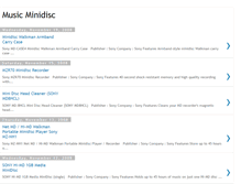 Tablet Screenshot of music-minidisc.blogspot.com
