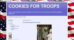 Desktop Screenshot of cookiesfortroops.blogspot.com