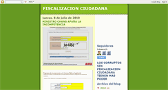 Desktop Screenshot of fiscalizacionciudadana.blogspot.com