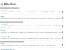 Tablet Screenshot of my-littlemusic.blogspot.com