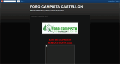 Desktop Screenshot of forocampistacastellon.blogspot.com