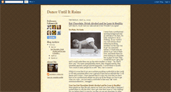 Desktop Screenshot of danceuntilitrains.blogspot.com