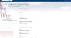 Desktop Screenshot of lyric-chord.blogspot.com