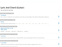 Tablet Screenshot of lyric-chord.blogspot.com