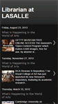 Mobile Screenshot of lasallelibrarian.blogspot.com