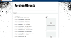 Desktop Screenshot of foreignobjectsboston.blogspot.com