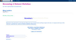 Desktop Screenshot of becomingamaturechristian.blogspot.com