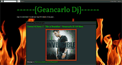 Desktop Screenshot of geancarlodj.blogspot.com