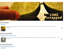 Tablet Screenshot of limescrapped.blogspot.com