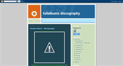 Desktop Screenshot of discographyfullalbums.blogspot.com