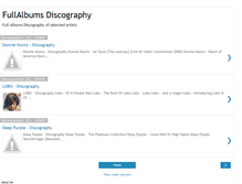 Tablet Screenshot of discographyfullalbums.blogspot.com