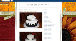 Desktop Screenshot of cakemakershannon.blogspot.com