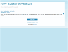 Tablet Screenshot of dove-andare-in-vacanza.blogspot.com