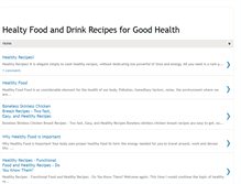 Tablet Screenshot of healtyfoodanddrink.blogspot.com