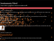 Tablet Screenshot of ironicamenteviavel.blogspot.com