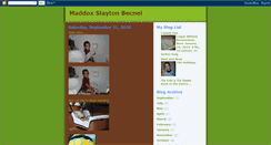 Desktop Screenshot of maddoxslaytonbecnel.blogspot.com