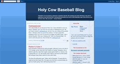 Desktop Screenshot of holycowbaseballblog.blogspot.com