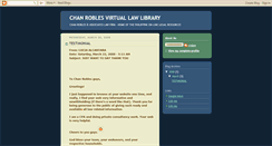 Desktop Screenshot of chanroblesvirtuallawlibrary.blogspot.com