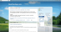 Desktop Screenshot of nextgenapp.blogspot.com