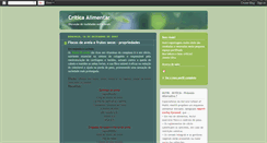 Desktop Screenshot of criticaalimentar.blogspot.com