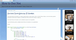 Desktop Screenshot of howto-dotnet.blogspot.com