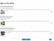 Tablet Screenshot of beeinthewind.blogspot.com