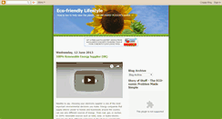 Desktop Screenshot of eco-friendly-lifestyle.blogspot.com