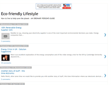 Tablet Screenshot of eco-friendly-lifestyle.blogspot.com