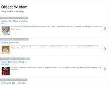 Tablet Screenshot of objectwisdom.blogspot.com