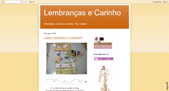 Desktop Screenshot of lembrancasecarinho.blogspot.com