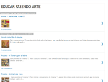Tablet Screenshot of educarfazendoarte.blogspot.com