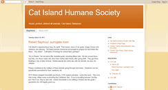 Desktop Screenshot of catislandhumanesociety.blogspot.com