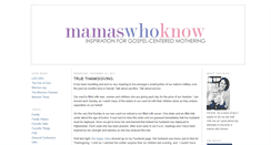 Desktop Screenshot of mamaswhoknow.blogspot.com