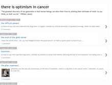Tablet Screenshot of canceroptimism.blogspot.com