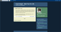 Desktop Screenshot of coachmargitdebtfreeforlife.blogspot.com