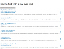 Tablet Screenshot of how-to-flirt-with-a-guy-over-text.blogspot.com