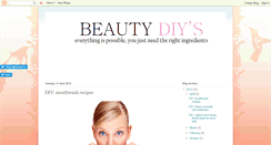 Desktop Screenshot of beautydiys.blogspot.com