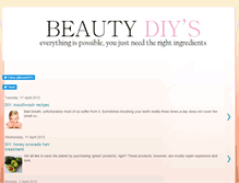Tablet Screenshot of beautydiys.blogspot.com