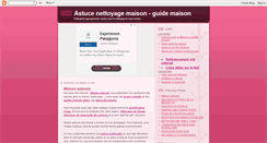 Desktop Screenshot of nettoyage-maison.blogspot.com