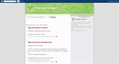 Desktop Screenshot of empregoscamacari.blogspot.com