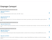 Tablet Screenshot of empregoscamacari.blogspot.com