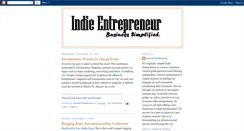 Desktop Screenshot of indieentrepreneur.blogspot.com
